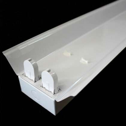 Industrial Double Tube Shade White 4Ft